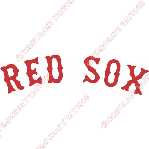 Boston Red Sox Customize Temporary Tattoos Stickers NO.1463